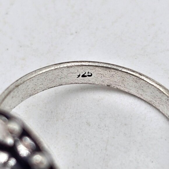 925 Sterling Silver Plt Round Citrine Ring Size 10 Bezel Setting Fine Jewelry - Picture 2 of 6